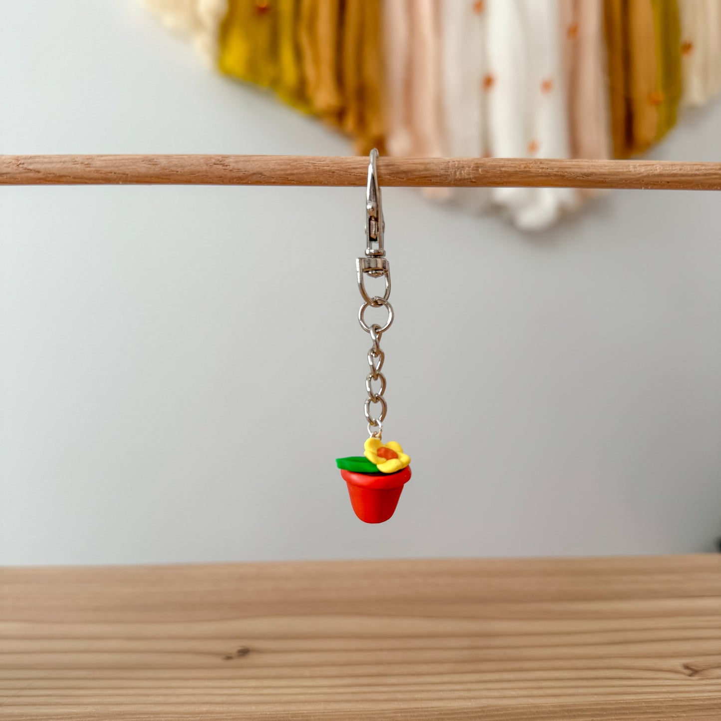 Flower Pot Keychain